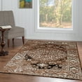 thumbnail image 2 of Linon Home Decor Vintage Area Rug or Runner Collection, Beige and Brown, 5' x 7.6', 2 of 3