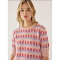 thumbnail image 3 of Patterned Short Sleeve Knit Sweater, 3 of 5