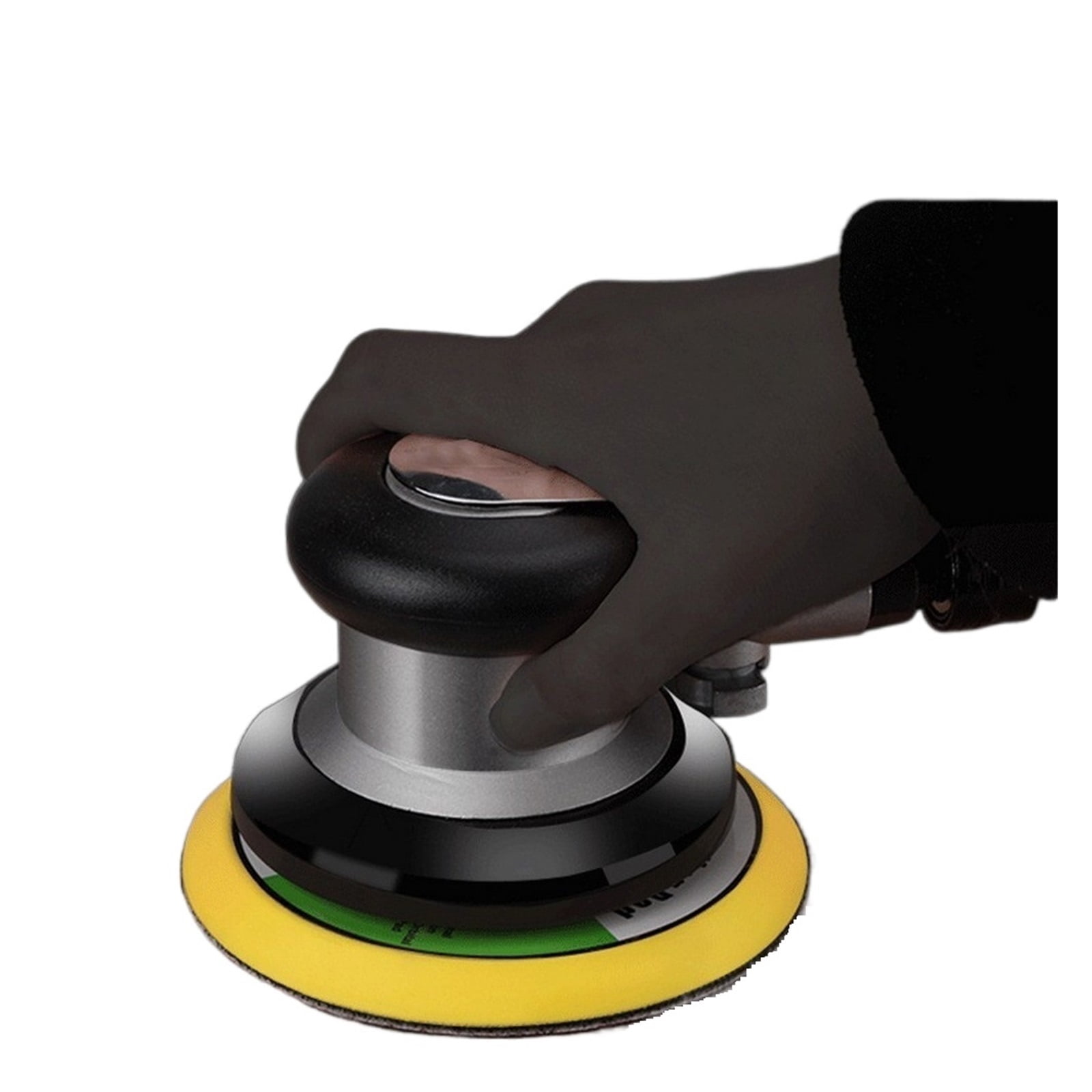 Vacuum Matte Surface Circular Pneumatic Sandpaper Random Orbital 5 Inch Air Sander Polished Grinding Machine with 10 Sandpaper ,High Dust Collection Efficiency