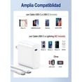 thumbnail image 2 of Cargador GaN Carga Rapida de 30w  Con Cable Tipo C a Tipo C, 2 of 4