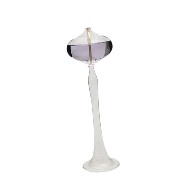 Portavelas de vidrio transparente, portavelas creativo de estilo europeo para velas pequeñas, L