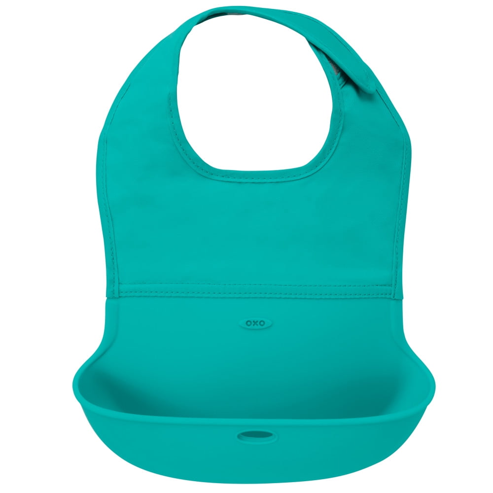  OXO Tot Roll-Up Bib 2 Pack - Pink/Teal : Health & Household