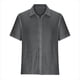 thumbnail image 4 of Blusa y camisa de manga corta con cuello vuelto para hombre, informal, lisa, a la moda, con cuello vuelto y bolsillo, con botones, de manga corta, 4 of 6