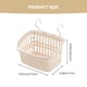 thumbnail image 5 of 2 cestas organizadoras de baño de plástico para colgar en la ducha con gancho, cesta de almacenamiento para champú y acondicionador para el hogar, la cocina y el baño, 5 of 5