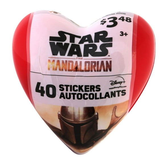 40ct autocollant coeur - Mandalorian