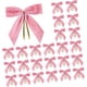 thumbnail image 1 of 24 adornos navideños con forma de corona de lazos, versátiles y decorativos. Rosa, 1 of 9