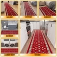 thumbnail image 3 of Ottomanson 3-Piece Kitchen Rug Set, Non-Slip Washable Hallway Runner & Floor Mat for Bathroom 22.5" x 36" + 22.5" x 48" + 22.5" x 60" Mahal Red, 3 of 5