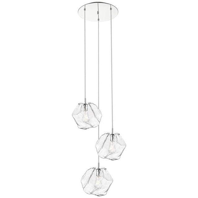 Access Lighting 63127LEDDLP-MSS-CLR 24 in. Bloc LED Suspension Plafonnier&44; en Acier Inoxydable Miroir