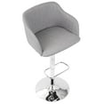 thumbnail image 6 of Daniella Contemporary Adjustable Barstool with Swivel in Light Grey by LumiSource, 6 of 7