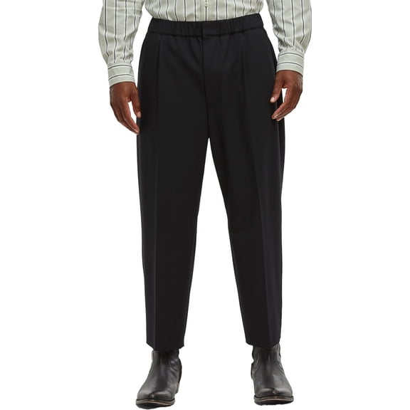 Mode of One Mens Solid Wool Dress Pants