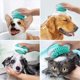 thumbnail image 5 of Cepillo de baño y masaje para mascotas 2 en 1, dispensador de champú para el cuidado de mascotas, cerdas de silicona suave para quitar el pelo suelto, 5 of 5