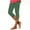 Green, variant on CFLVAEK High Waist Capri Legging for Women Trendy Cut Out Ring Pant Athletic Slim Fit Exercise Pants