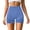 Blue, variant on Women's High Waisted Seamless Yoga Shorts, Tummy Control Compression Workout Biker Shorts, Quick Dry Athletic Shorts for Gym, Running & Fitness(Pink/L)