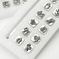 thumbnail image 4 of 12pcs Leather Craft Working Saddle Making DIY Tools Carving Metal Stamps Set grass, 4 of 9
