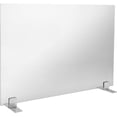 thumbnail image 3 of Barton Premium Tempered Glass Fireplace Screen, 37" x 27" Glass, Clear Glass, Steel Base, Freestanding Cover, Decorative Spark Guard Gate, 3 of 4