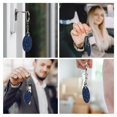 thumbnail image 7 of Naloa Snowflake Dark Blue Print Round Keychain Keychain Key Ring, Key Tag, Key Chain Bulk for Gift Accessories (Round), 7 of 7