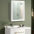 thumbnail image 3 of Giantex Bathroom Medicine Cabinet, Wall Mount Mirrored Storage Organizer w/Adjustable Shelf, White, 3 of 8