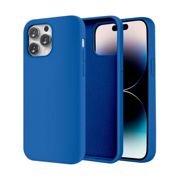 Funda de Protección para iPhone 14 Pro Max - Sovico - Silicón con Forro de Microfibra