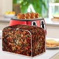 thumbnail image 4 of UNICEU Toaster Covers Fall Maple Leaf Cat Print Anti-Scratch Cover Protection Thanksgiving Day Gift Dustproof Bakeware Protector with Top Hook, 4 of 7