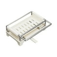 thumbnail image 3 of Soporte para esponja para fregadero de cocina, organizador de fregadero, jabón de baño doméstico desmontable Beige, 3 of 9