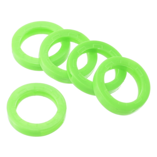 Unique Bargains Étiquettes Identifiantes Rondes en Silicone, Vert Clair, 10 Unités, Lot de 10