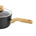 thumbnail image 2 of Korkmaz Montana 2 Piece 2 Liter Aluminum Nonstick Saucepan with Lid and Faux Wood Handles, 2 of 4