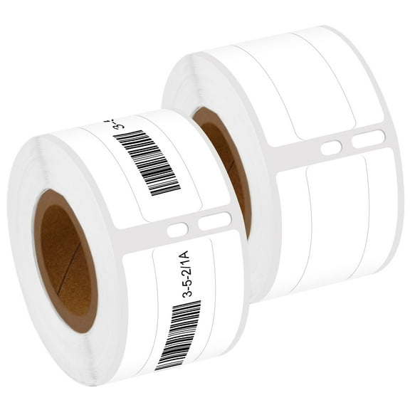 NineLeaf 2 Rolls Compatible for DYMO 30327 9/16 in x 3-7/16 in Direct Thermal 1 up File Folder Labels, 130 Labels Per Roll