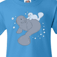 thumbnail image 4 of Inktastic Cute Manatees with Bubbles Youth T-Shirt, 4 of 5