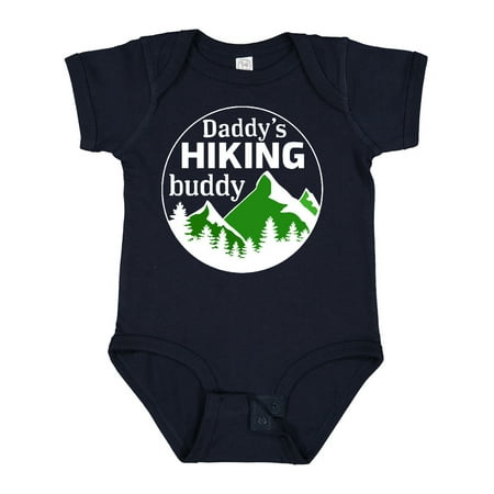 

Inktastic Daddy s Hiking Buddy with Mountains and Trees Gift Baby Boy or Baby Girl Bodysuit