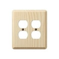 thumbnail image 1 of Amerelle 401DD 2 Duplex Outlet Contemporary Wall Plate  Ash, 1 of 3