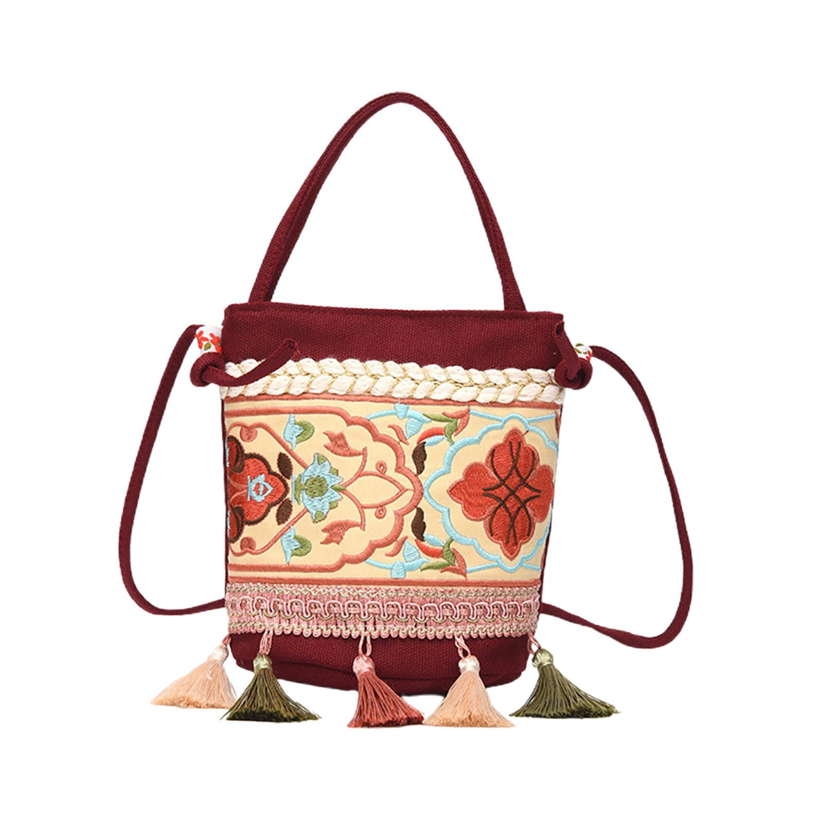 Bohemian Hippie Crossbody Bag, Ethnic Style Hobo Sling Bag, Trendy