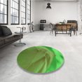 thumbnail image 4 of Ahgly Company Machine Washable Indoor Square Transitional Seaweed Green Area Rugs, 7' Square, 4 of 7