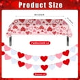 thumbnail image 6 of Valentine Tableware Valentines Party Supplies Disposable Heart Party Plates Napkins Cups Banner Heart Decor for Romatic Night Design3 Serves 24, 6 of 8