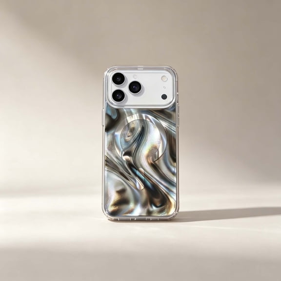 For iPhone 15 Pro Max Phone Case,Luxury Colorful Gilded Starry River Pattern Back Design,Support For Wireless Charging,Non-Slip Ultra Slim Shockproof Drop Protection,Thin Phone Case,B