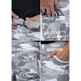 thumbnail image 6 of X RAY JEANS Men's Belted 12.5" Inseam Knee Length Cargo Shorts, White Camo, 50, 6 of 7