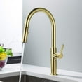 thumbnail image 2 of Kibi Fusion-T  Single Handle Pull Down Kitchen Sink Faucet - Brushed Gold, 2 of 3