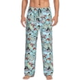 thumbnail image 2 of Lsque Cartoon Pirate Print Men's Pajama Pants, Lounge Pant - Comfortable Home Wear,Elastic Waistband, Stylish Design-XX-Large, 2 of 9