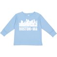 thumbnail image 3 of Inktastic Boston Massachusetts City Skyline with Grunge Boys or Girls Long Sleeve Toddler T-Shirt, 3 of 5