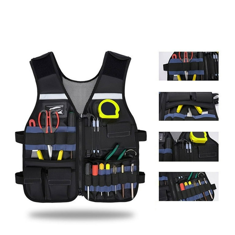 Ciwanning Tool Vest for Men Tool Vest with Adjustable Straps for