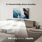 Ultimea Poseidon M60 Boom 5.1ch Dolby Atmos Sound System, 340W Peak Power, 5 Full-Range Drivers, Wired Subwoofer