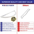 thumbnail image 4 of Whole Parts Refrigerator Fresh Food Door Seal Gasket, White Color, Part# W10443313 - Replacement and Compatible with Some Amana, Kenmore, Crosley, Jenn Air, Maytag and Whirlpool Refrigerators, 4 of 8