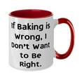 thumbnail image 2 of Useful Baking Gifts, If Baking is Wrong, I Don't Want to Be Right, Fun Holiday Two Tone 11oz Mug Gifts For Friends, 2 of 2