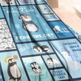 thumbnail image 3 of Cute Penguin Throw Blanket Warm Super Soft Micro Flannel Blanket for Bed Sofa Plane/Living Room Decor 40x50 Inch, 3 of 6