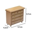 thumbnail image 4 of de madera 1:12, accesorios de almacenamiento para niñas y , muebles de para accesorios Macarena Mesita de noche de casa de muñecas, 4 of 8
