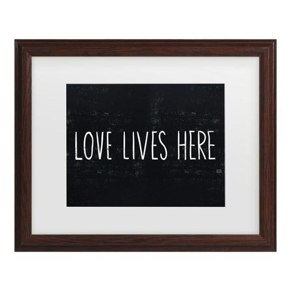 Trademark Fine Art 'Love Lives Here' Canvas Art by Michael Mullan