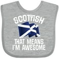 thumbnail image 3 of Inktastic Scottish Pride Scotland Flag Boys or Girls Baby Bib, 3 of 4