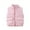 Pink, variant on Girls Quilted Puffer Vests Lightweight Zip-Up Cotton Padded Vest Stand Collar Winter Warm Trendy Sleeveless Jackets Pink, 7 Years