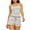 Gray, variant on ShomPort Women Ruffle Ribbed Knit Pajama Set Solid Color Cami Top and Shorts 2 Piece Sleepwear Set