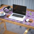 thumbnail image 3 of Long Mouse Pads for Desk,Purple Halloween Pattern Desk Mats on Top Of Desks, Desk Mouse Pad Extra Large with 3mm Non-Slip Base and Stitched Edge for Gaming,Office,Work,Home 35.4x15.7in, 3 of 5