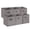 Grey, variant on 12-Pack Fabric Storage Cubes, 11 Inch Square Collapsible Bins with Handles, Foldable No-Lid Organizer Baskets in Macaron Colors for Shelves, Multicolor Metal ring handle